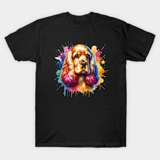 Bright Watercolor Cocker Spaniel T-Shirt